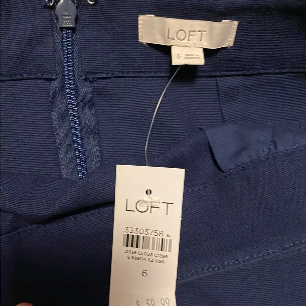 NWT 🏷️ LOFT Navy Nautical Inspired Skirt Size 6 - Picture 5 of 6